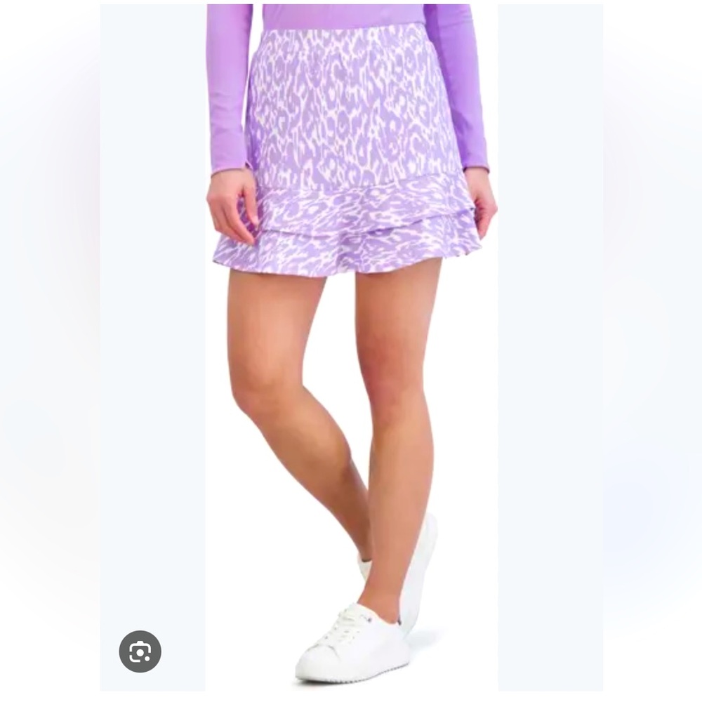 SAGE COLLECTIVE Flyer Floral Ruffle Hem Purple Skort Women’s SZ Small BRAND NEW